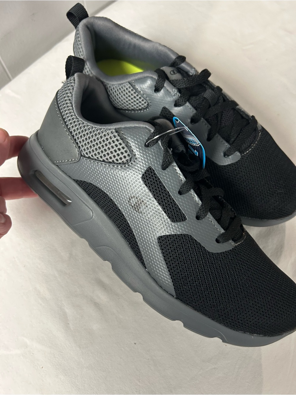 Champion Youth Athletic Sneakers - Black & Gray BRAND NEW Size 4